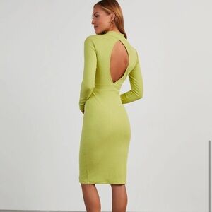NEW Vici Archer Long Sleeve Knit Midi Dress